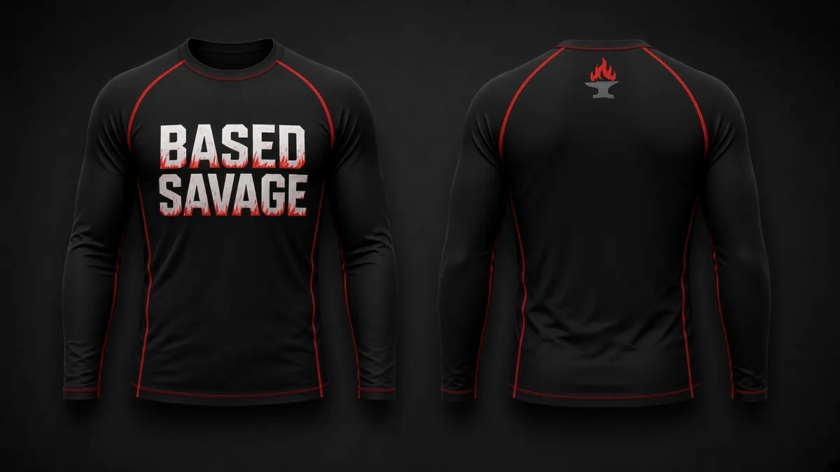 BASED SAVAGE long sleeve rash guard